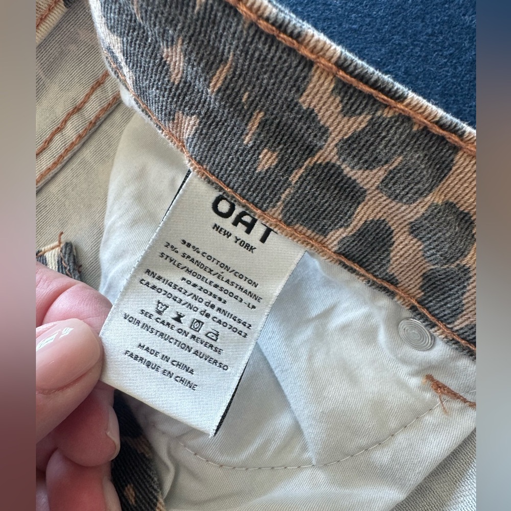 Leopard Print Denim Shorts by OAT NY🔥Get in on the trend🔥 zoom in for details!! - Picture 12 of 12